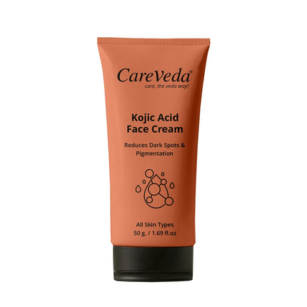 CareVeda Kojic Acid Face Cream For Reduces Dark Spots & Pigmentation Suitable For All Skin Types 50gm