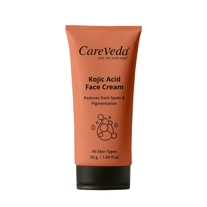 CareVeda Kojic Acid Face Cream For Reduces Dark Spots & Pigmentation Suitable For All Skin Types 50gm