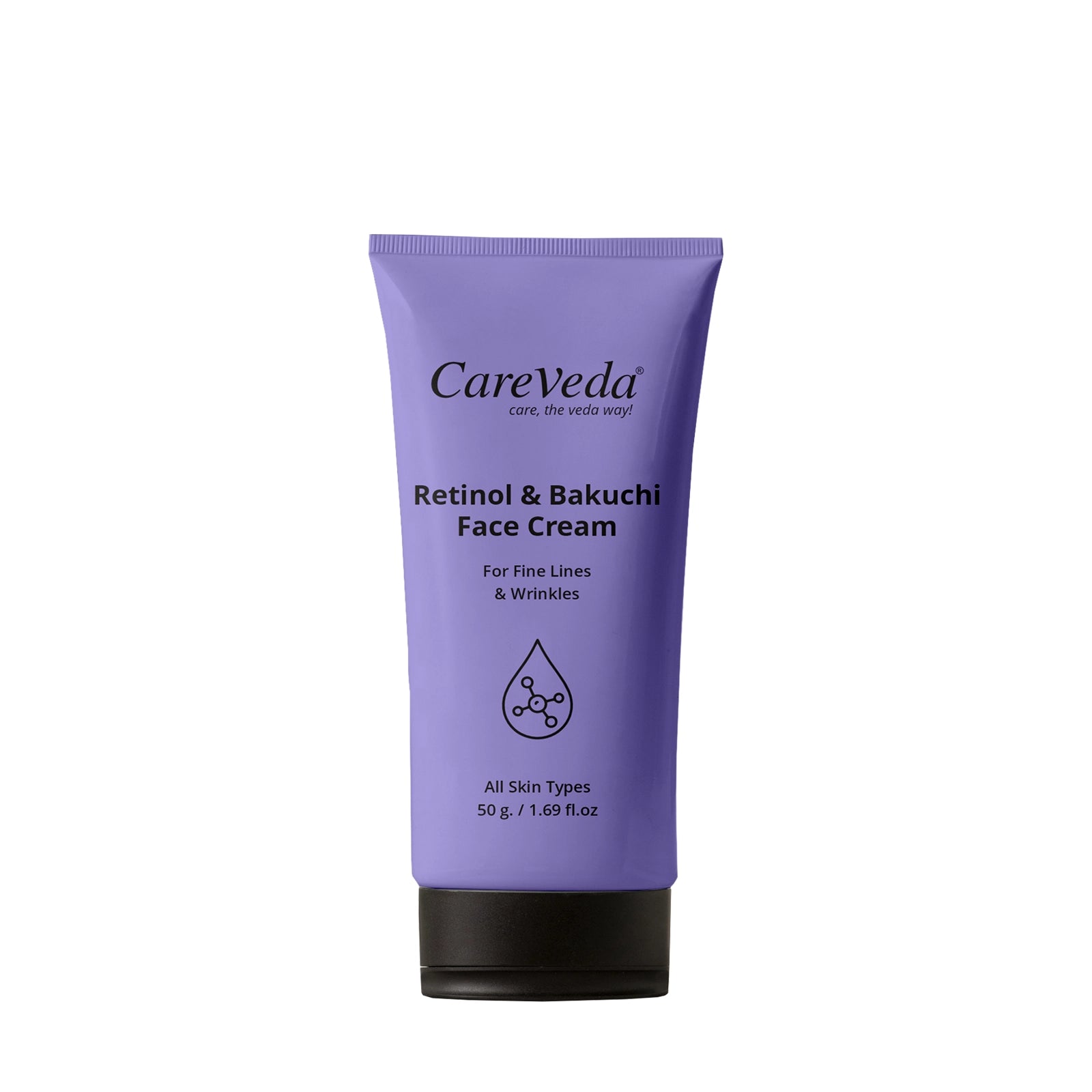 CareVeda Retinol & Bakuchi Face Cream For Fine Lines & Wrinkles Suitable For All Skin Types 50gm