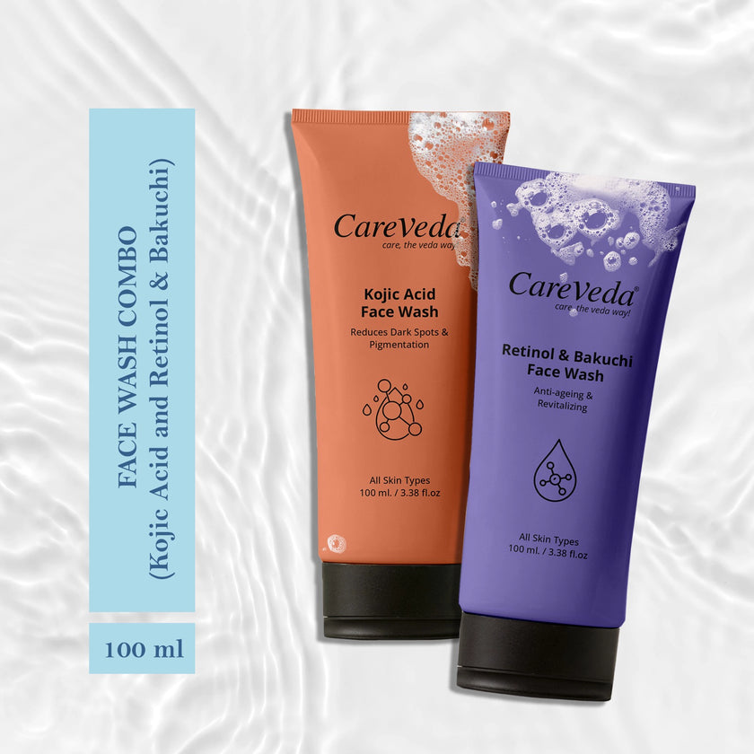 Skin Radiance Combo – Kojic Acid, Retinol & Bakuchi Face Wash (Set of 2)