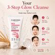 Careveda Rice Ceramide Brightening Face Wash with Niacinamide & Coffee for Luminous Glass Skin - 75gm