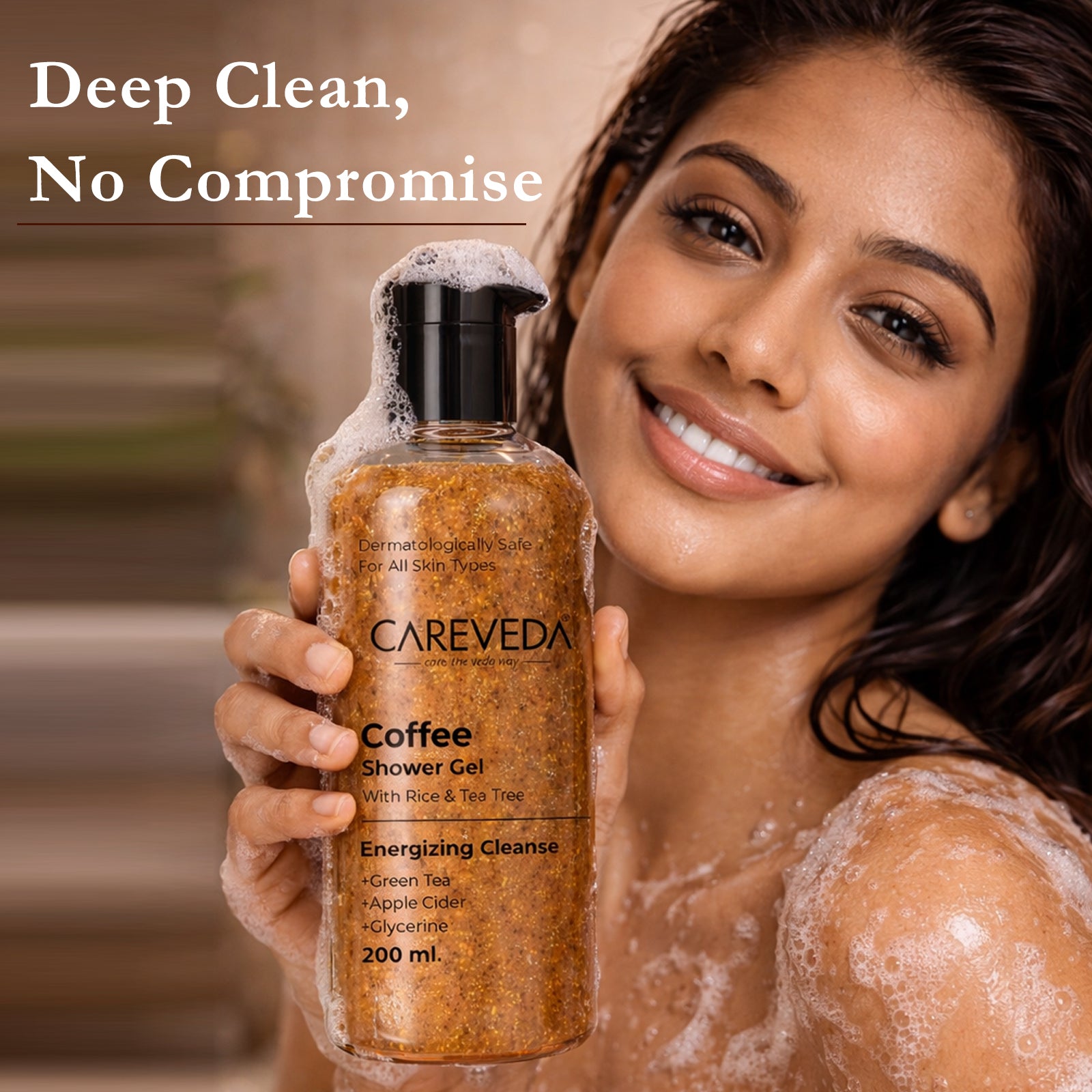 Coffee Shower Gel | Deep Cleansing, Hydrating & Refreshing Skin | 200ml