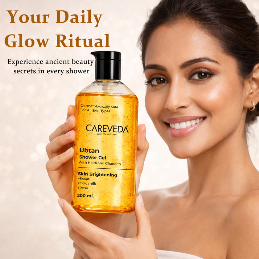 Ubtan Shower Gel, Skin Brightening Body Wash with Haldi & Chandan, Fresh & Glowing Skin 200ml