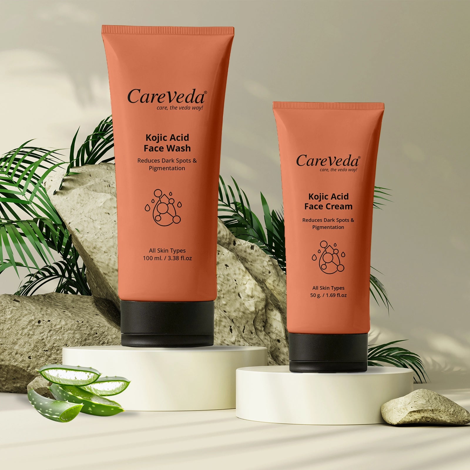 Kojic Acid Bright Boost Combo Set of 2- Face Wash 100gm &  Face Cream 50gm