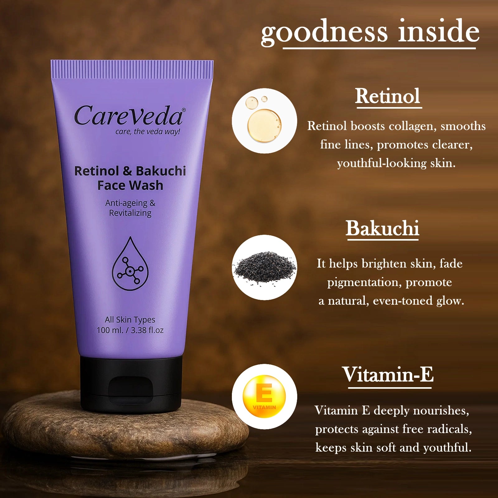 Skin Radiance Combo – Kojic Acid, Retinol & Bakuchi Face Wash (Set of 2)