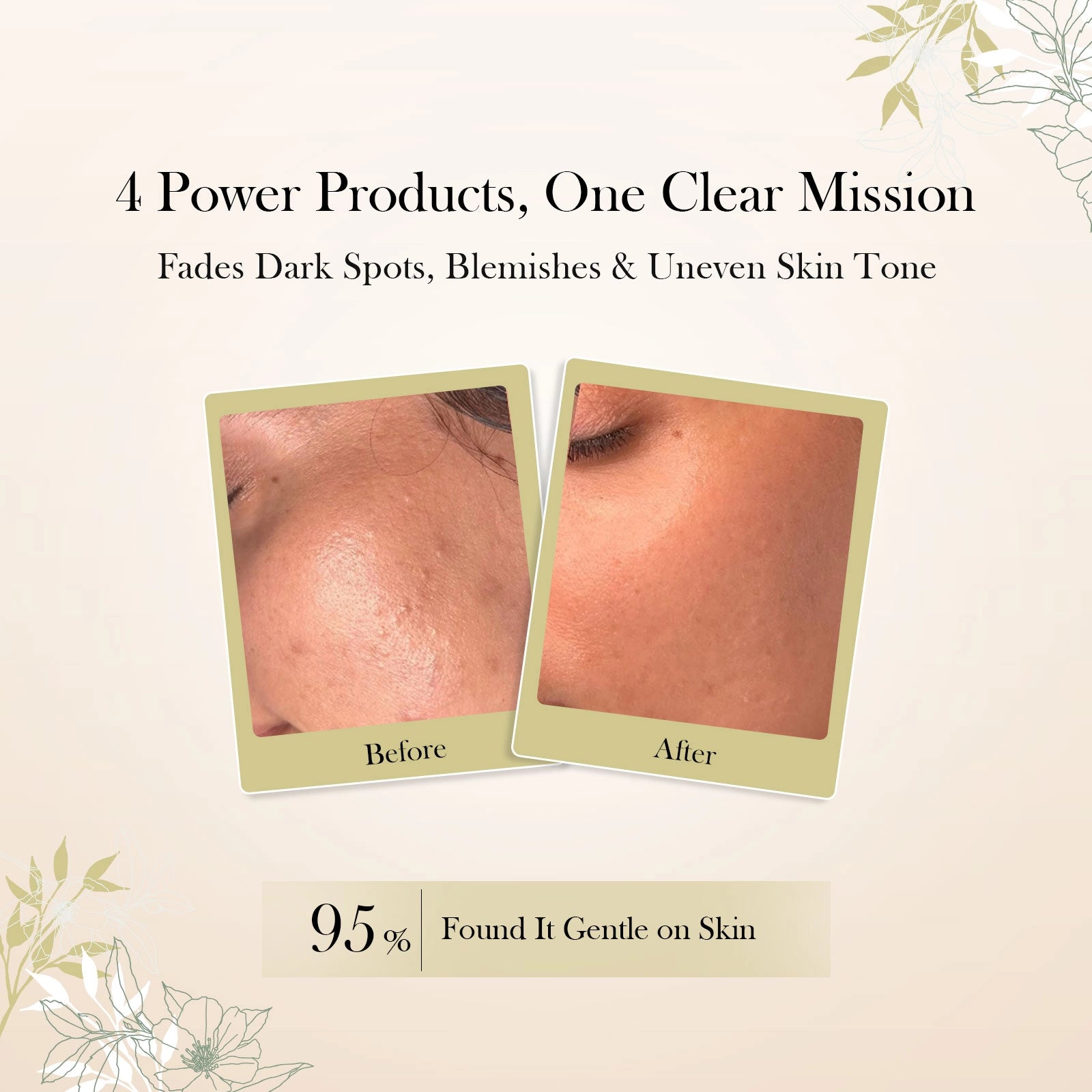 Glutathione Skin Care Set of 4 | Face Wash & Cream, Peel off Mask, Serum for Bright & Even-Toned Skin