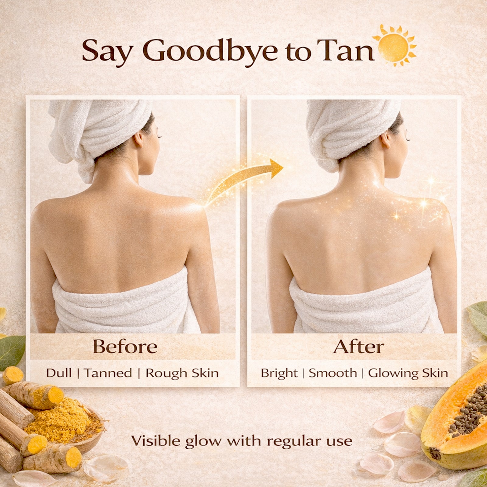 Ubtan Shower Gel, Skin Brightening Body Wash with Haldi & Chandan, Fresh & Glowing Skin 200ml