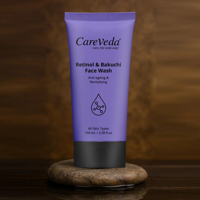 CareVeda Retinol & Bakuchi Face Wash For Anti Ageing & Revitalizing Suitable For All Skin Type 100gm