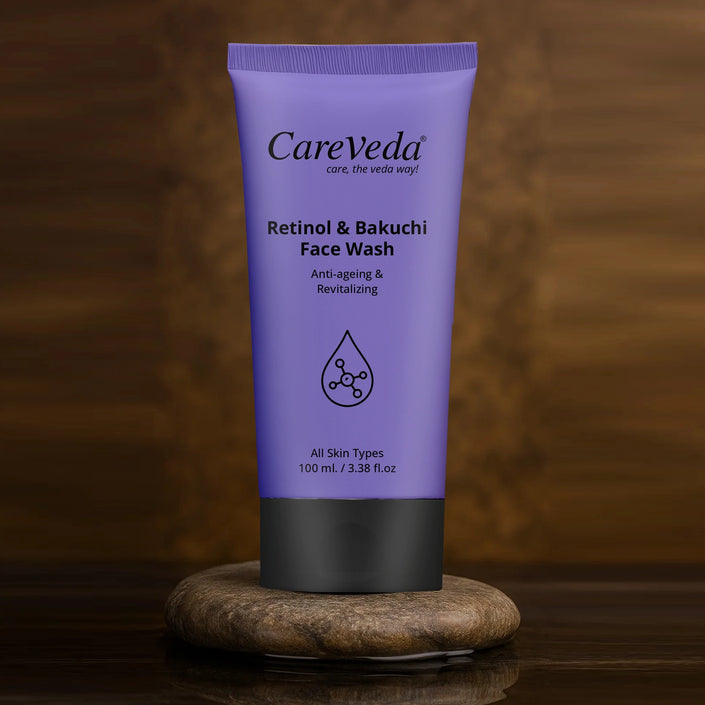 CareVeda Retinol & Bakuchi Face Wash For Anti Ageing & Revitalizing Suitable For All Skin Type 100gm