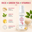 Careveda Ayurvedic Rice Ceramide Face Toner for Luminous Glass Skin - Brightening & Hydrating Toner with Green Tea & Vitamin E - 100ml