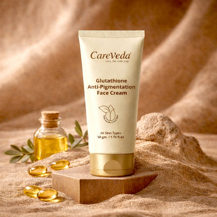 CareVeda Glutathione Anti-Pigmentation Face Cream Enriched with Kojic Acid & Niacinamide  50gm