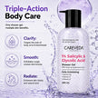 Careveda Daily Exfoliating Sali-cinamide Shower Gel | Brightening & Hydrating Body Wash with AHA & BHA - 200ml