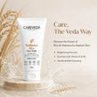CareVeda Radiance Rice Face Wash for Glowing Skin - with Vitamin E & Vitamin B5 - Brightening & Hydrating Daily Cleanser - For All Skin Types, Paraben Free - 75gm