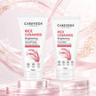 CareVeda Korean Glass Skin 2-Step Skincare Combo | Face Wash & Peel Off Mask | Rice Ceramide Daily Glow Routine