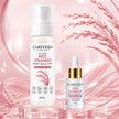 CareVeda Rice Ceramide Korean Glass Skin Skincare Kit | Face Serum + Face Toner | Hydrating & Brightening Face Care Combo