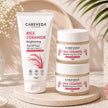 CareVeda Korean Glass Skin 3-Step Skincare Combo | Face Scrub, Face Cream & Peel Off Mask | Rice Ceramide Daily Glow Routine