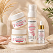 CareVeda Korean Glass Skin 4-Step Skincare Combo | Face Scrub, Face Serum, Face Cream & Face Toner | Rice Ceramide Daily Glow Routine