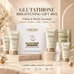 Careveda Glutathione Anti-Pigmentation & Anti-Ageing Skincare Gift Box | Brightening Face Care Set with Face Wash, Face Cream, Serum, Sunscreen, Sheet Mask & Peel Off Mask - Set of 6