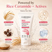 CareVeda Korean Glass Skin 4-Step Skincare Combo | Face Wash, Face Scrub, Face Serum & Face Cream | Rice Ceramide Daily Glow Routine
