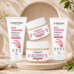CareVeda Korean Glass Skin 4-Step Skincare Combo | Face Wash, Face Scrub, Face Cream & Peel Off Mask | Rice Ceramide Daily Glow Routine