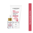 CareVeda Rice Ceramide Korean Glass Skin Skincare Kit | Face Wash + Face Serum | Hydrating & Brightening Face Care Combo