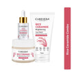 CareVeda Rice Ceramide Glass Skin Care Kit | Face Wash + Face Scrub + Face Serum | Complete Hydration & Glow Skincare Set