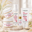 CareVeda Korean Glass Skin 5-Step Skincare Combo | Face Wash, Face Scrub, Face Serum, Face Cream & Face Toner | Rice Ceramide Daily Glow Routine