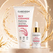 CareVeda Korean Glass Skin 2-Step Skincare Combo | Face Serum & Peel Off Mask | Rice Ceramide Daily Glow Routine