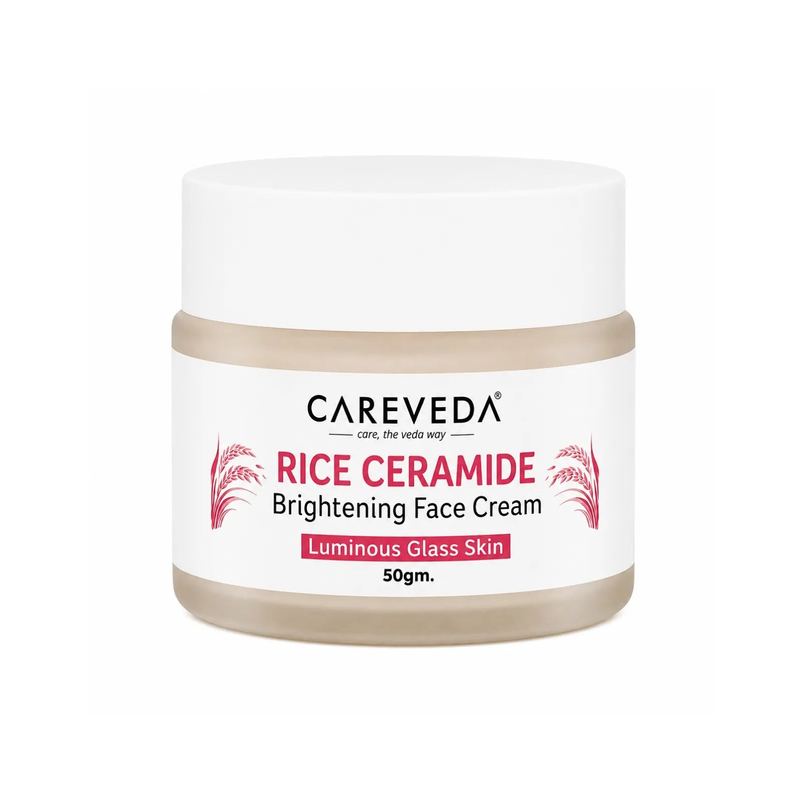 Careveda Rice Ceramide Revival Face Cream for Luminous Glass Skin - 50gm