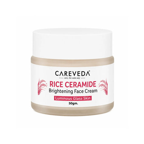Careveda Rice Ceramide Revival Face Cream for Luminous Glass Skin - 50gm