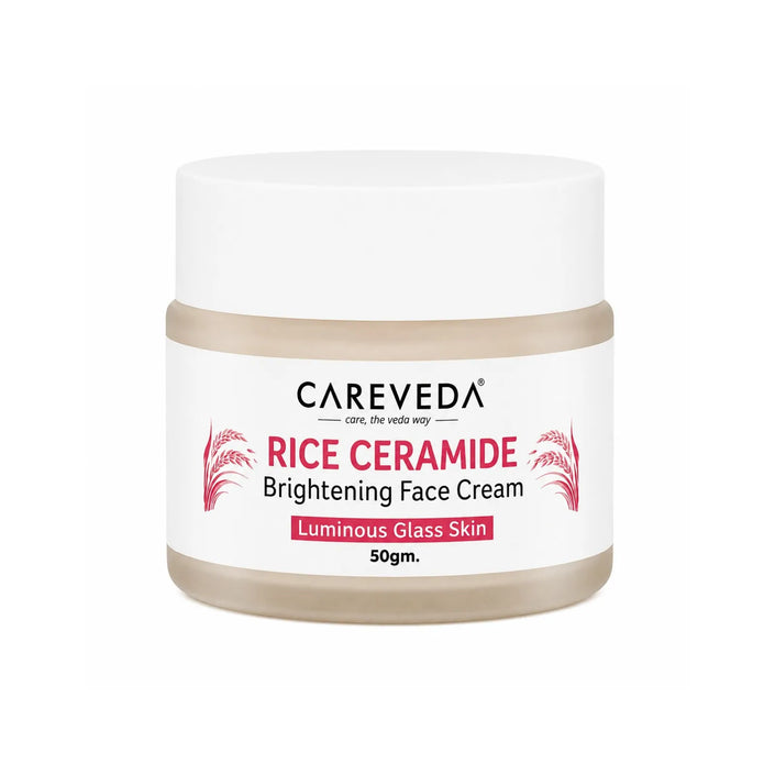Careveda Rice Ceramide Revival Face Cream for Luminous Glass Skin - 50gm
