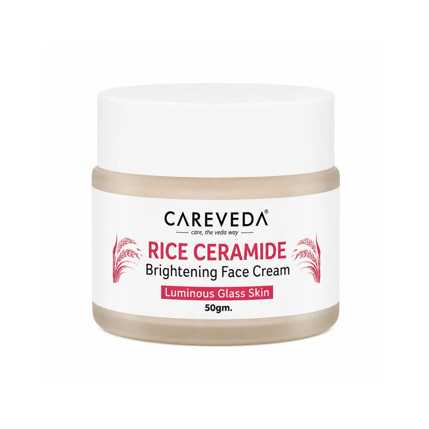 Careveda Rice Ceramide Revival Face Cream for Luminous Glass Skin - 50gm
