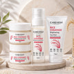 CareVeda Korean Glass Skin 4-Step Skincare Combo | Face Wash, Face Scrub, Face Cream & Face Toner | Rice Ceramide Daily Glow Routine
