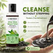 Careveda Aloe Vera Neem Tulsi Shampoo with Activated Charcoal & Grapes - Anti Hair Fall (100ml)