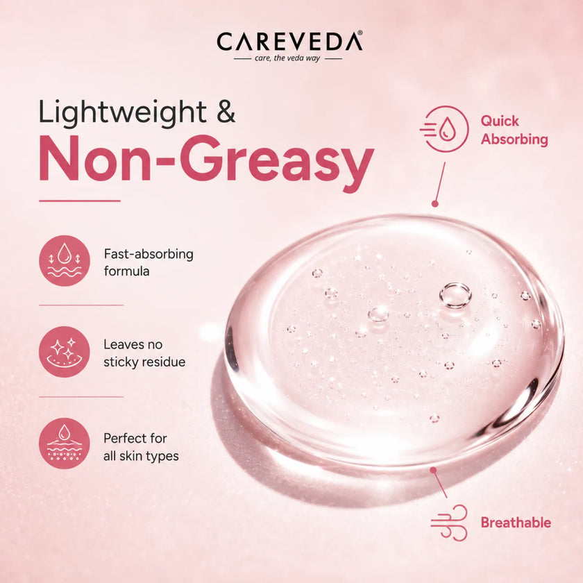 Careveda Rice Ceramide Brightening Face Serum - For Radiant & Healthy Skin - 30ml