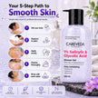 Careveda Daily Exfoliating Sali-cinamide Shower Gel | Brightening & Hydrating Body Wash with AHA & BHA - 200ml