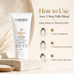 CareVeda Radiance Rice Face Wash for Glowing Skin - with Vitamin E & Vitamin B5 - Brightening & Hydrating Daily Cleanser - For All Skin Types, Paraben Free - 75gm